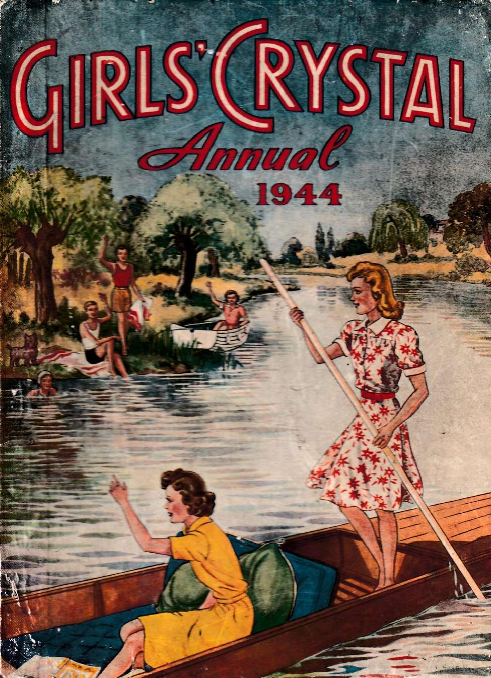 Book Cover For Girls' Crystal Annual 1944