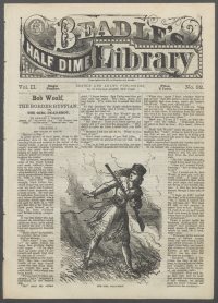Large Thumbnail For Beadle's Half Dime Library 32 - Bob Woolf, the Border Ruffian