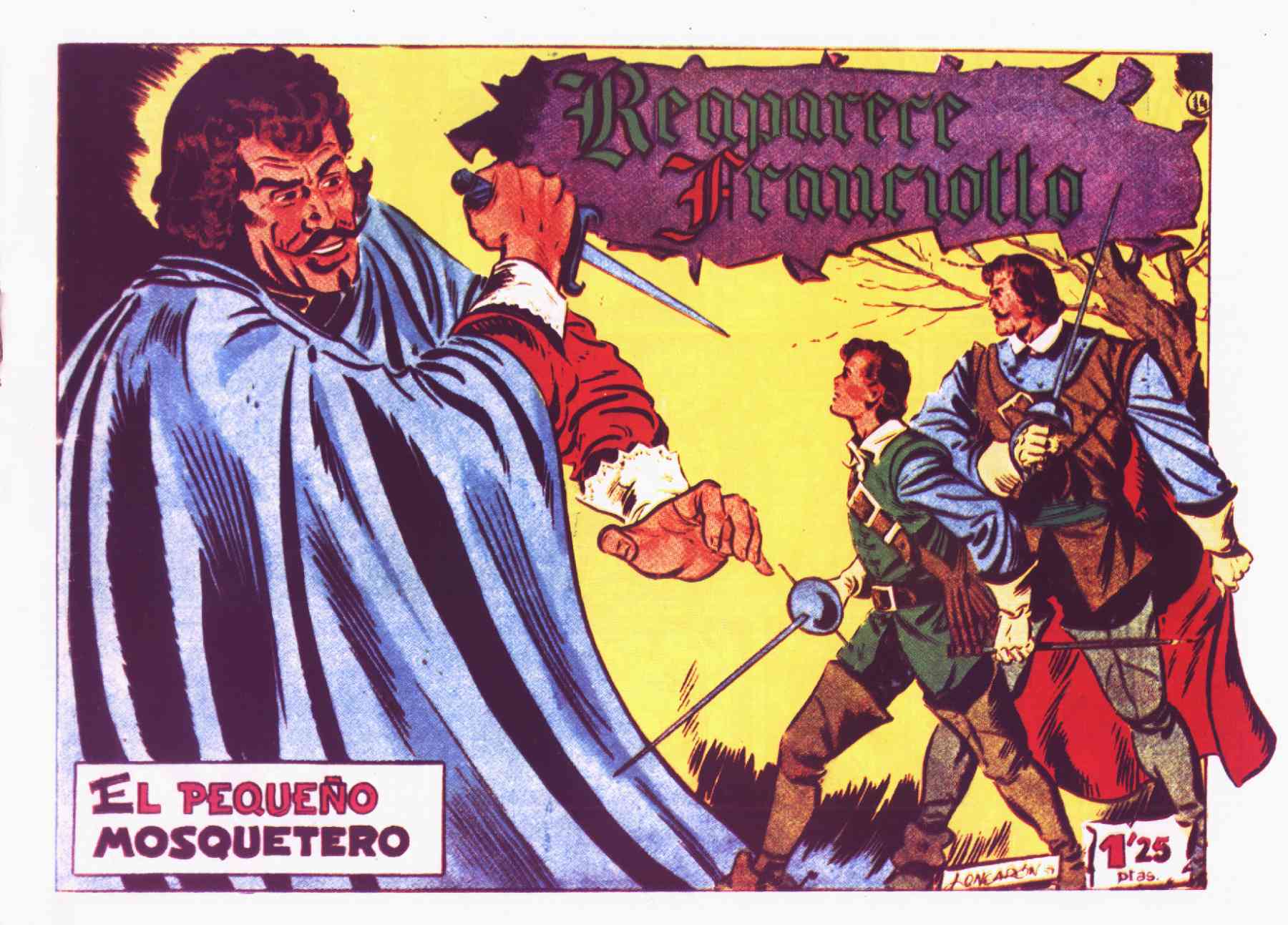 Comic Book Cover For El Pequeño Mosquetero 14 - Reaparece Franciotto