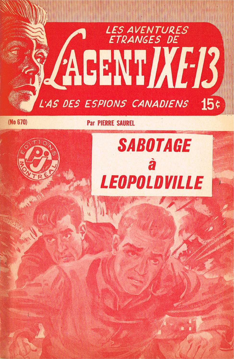Book Cover For L'Agent IXE-13 v2 670 - Sabotage à Léopoldville
