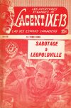 Cover For L'Agent IXE-13 v2 670 - Sabotage à Léopoldville