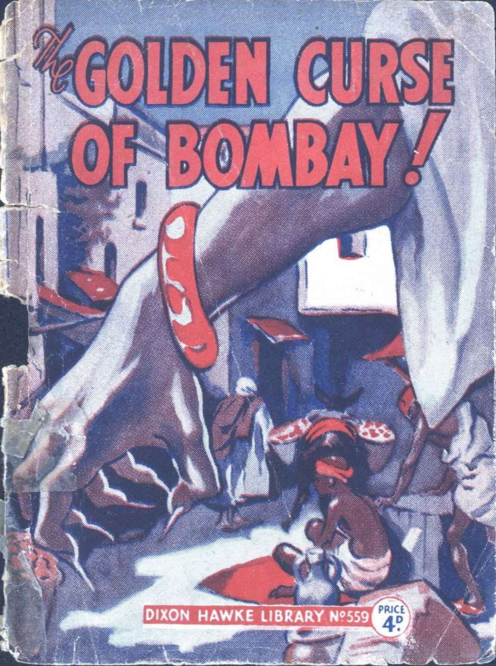 Comic Book Cover For Dixon Hawke Library 559 = The Golden Curse of Bombay