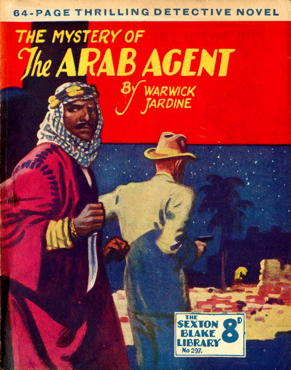 Comic Book Cover For Sexton Blake Library S3 297 - The Mystery of the Arab Agent