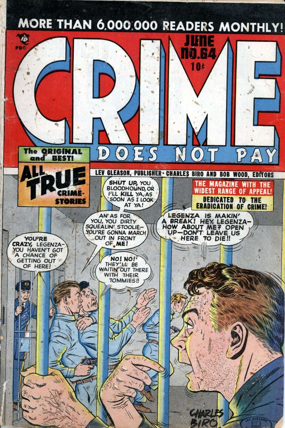 Comic Book Cover For Crime Does Not Pay 64