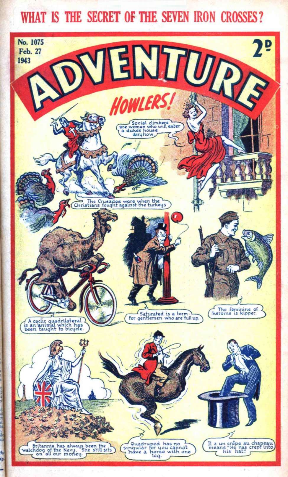 Comic Book Cover For Adventure 1075