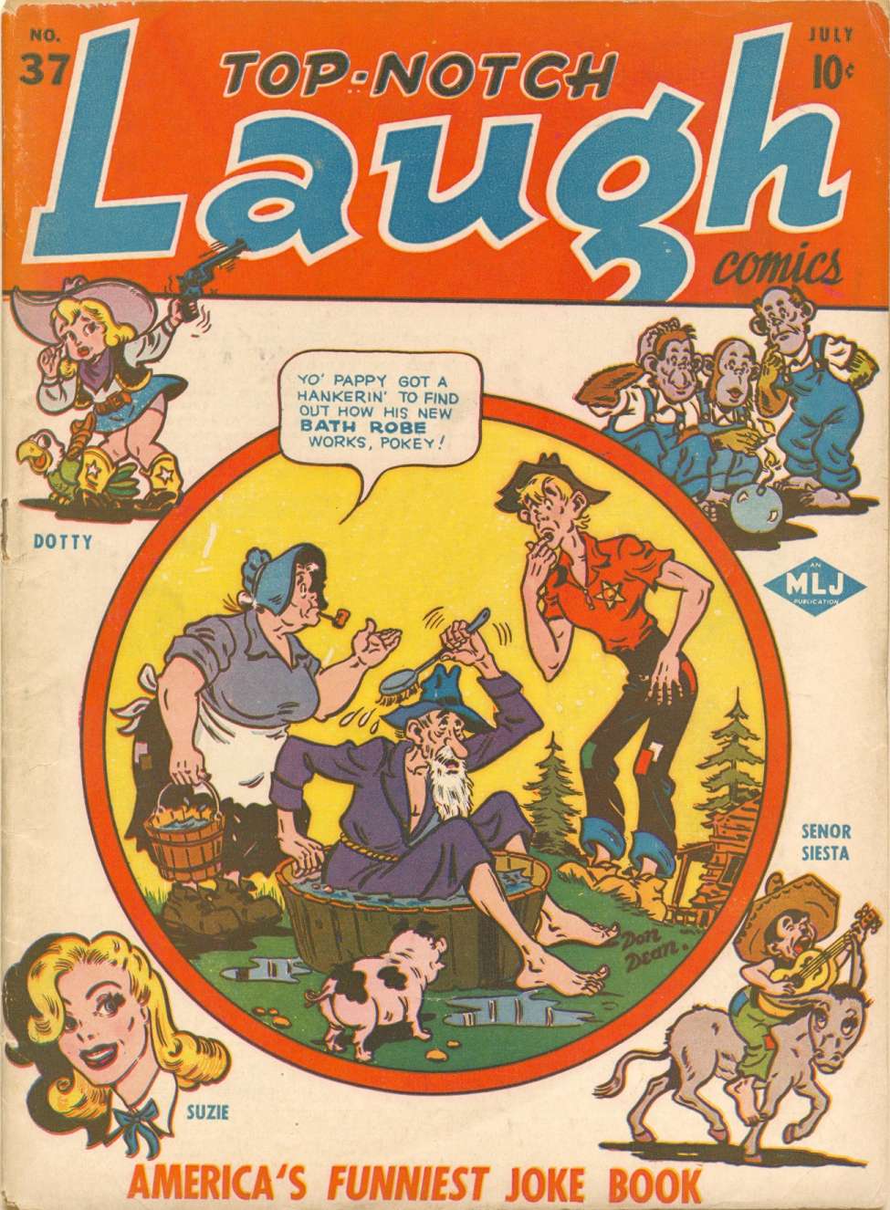 Book Cover For Top Notch Laugh Comics 37