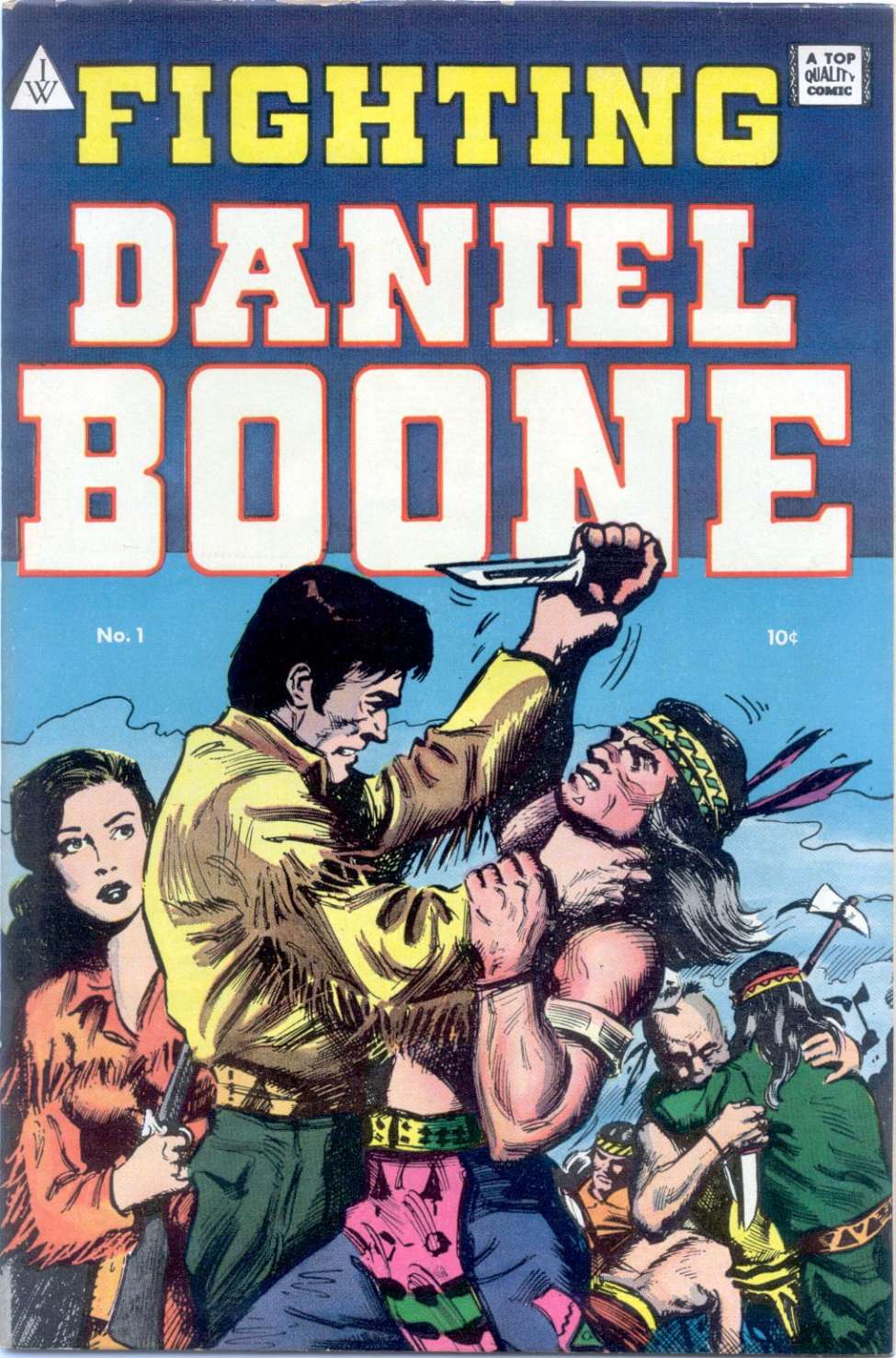 Comic Book Cover For Fighting Daniel Boone 1
