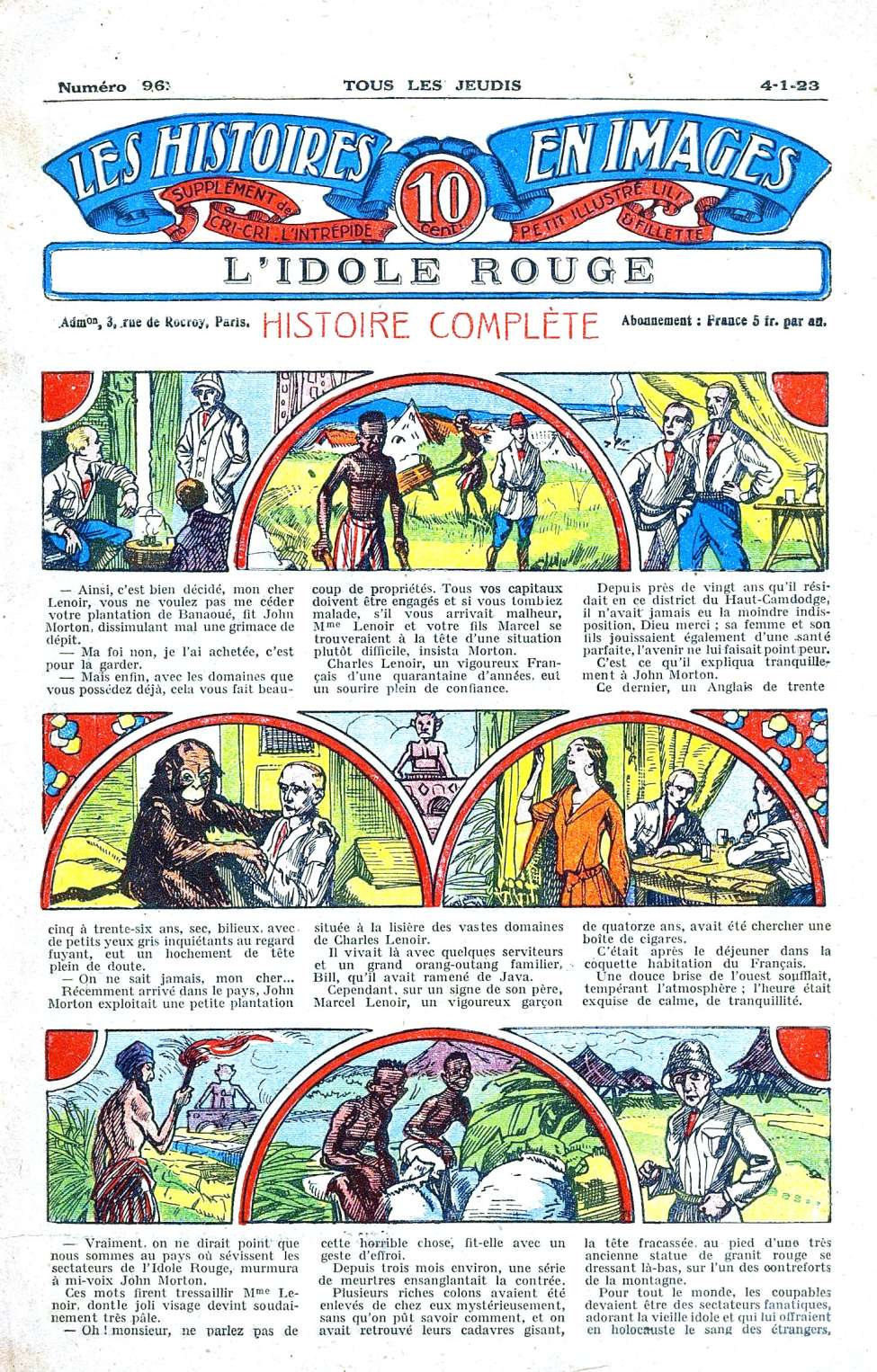 Book Cover For Les Histoires en Images 96 - L`Idole Rouge