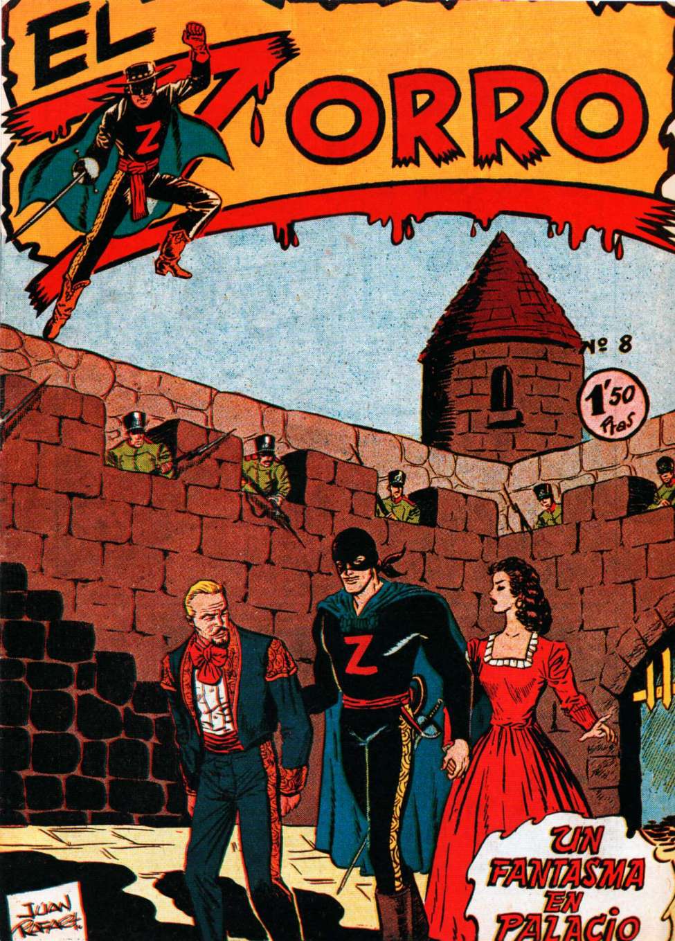 Comic Book Cover For El Zorro 8 - El Fantasma de Palacio