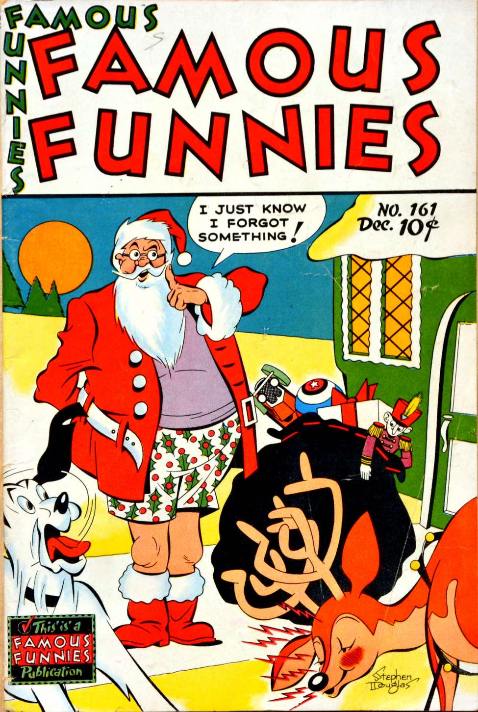 Comic Book Cover For Famous Funnies 161