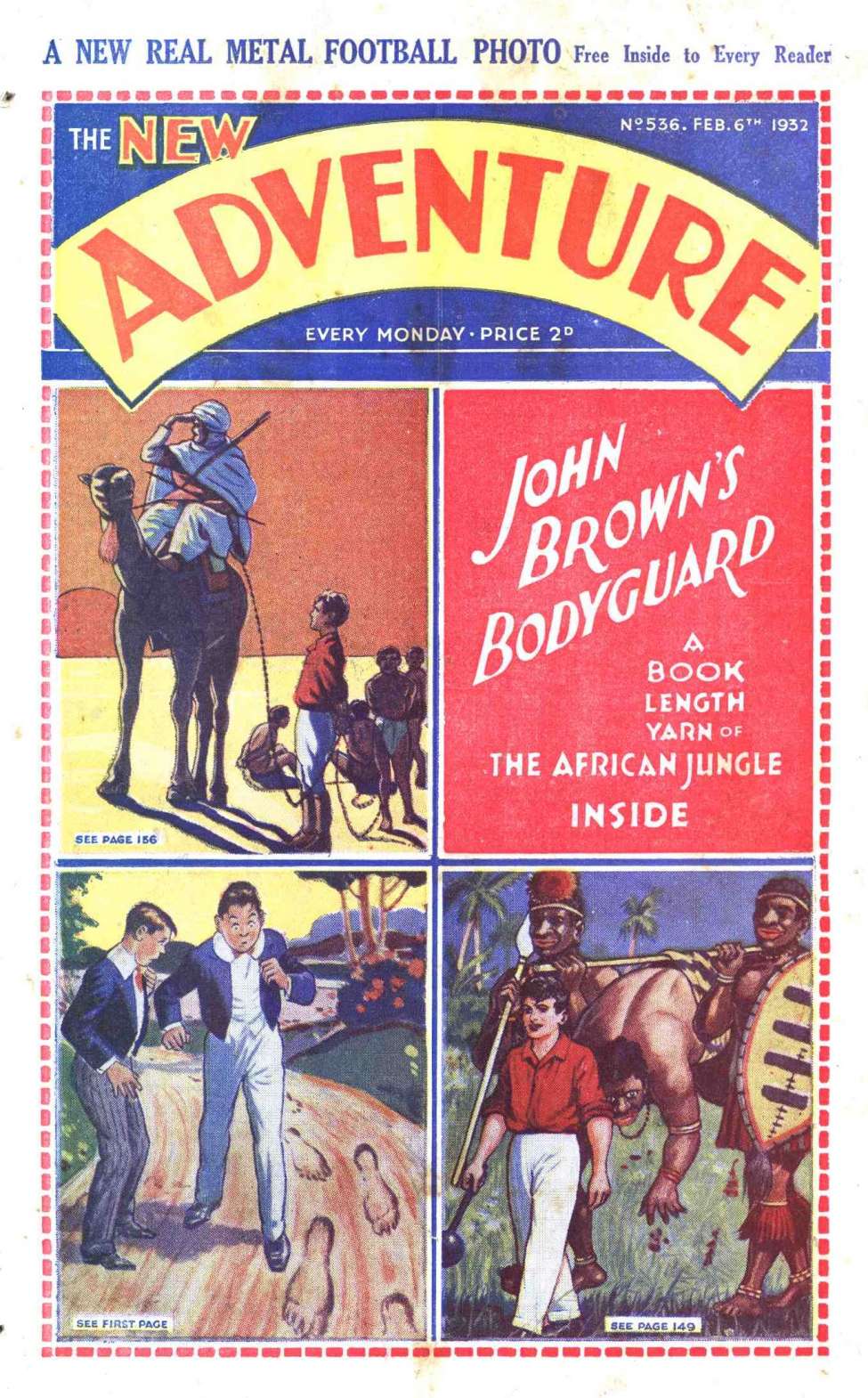 Comic Book Cover For Adventure 536