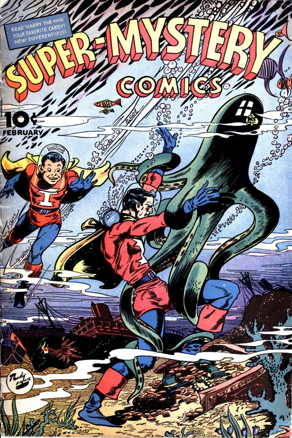 Comic Book Cover For Super-Mystery Comics v5 4 (alt)