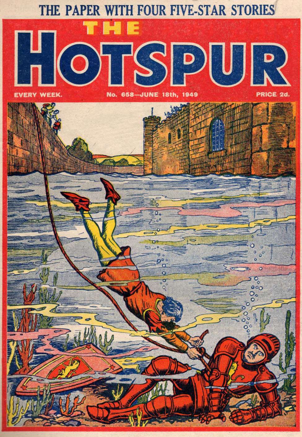Comic Book Cover For The Hotspur 658