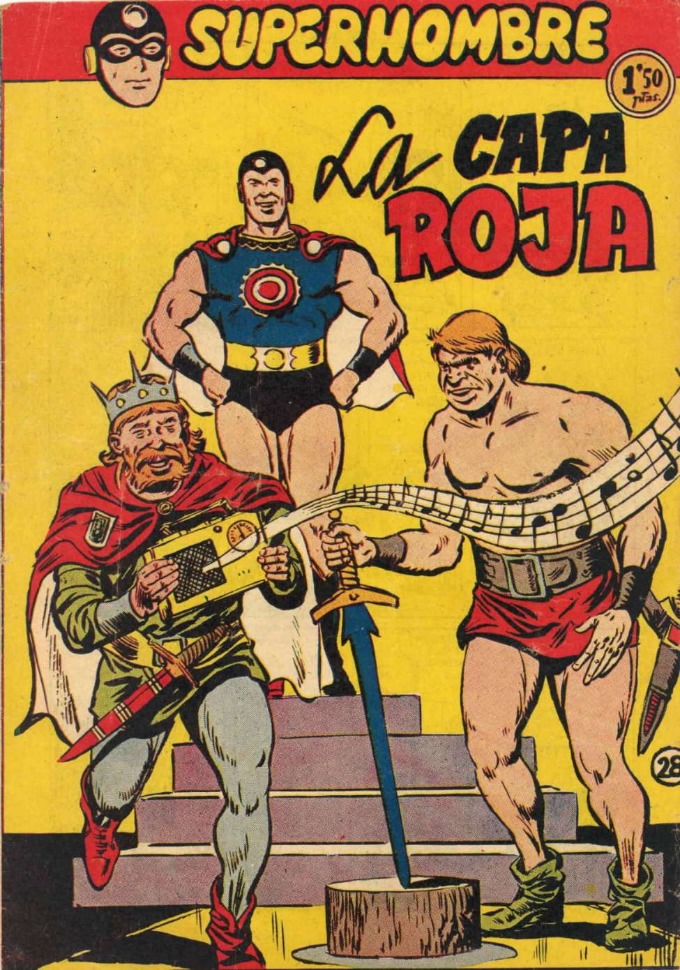 Comic Book Cover For SuperHombre 28 La capa roja
