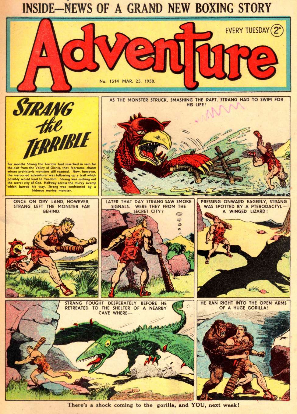 Comic Book Cover For Adventure 1314