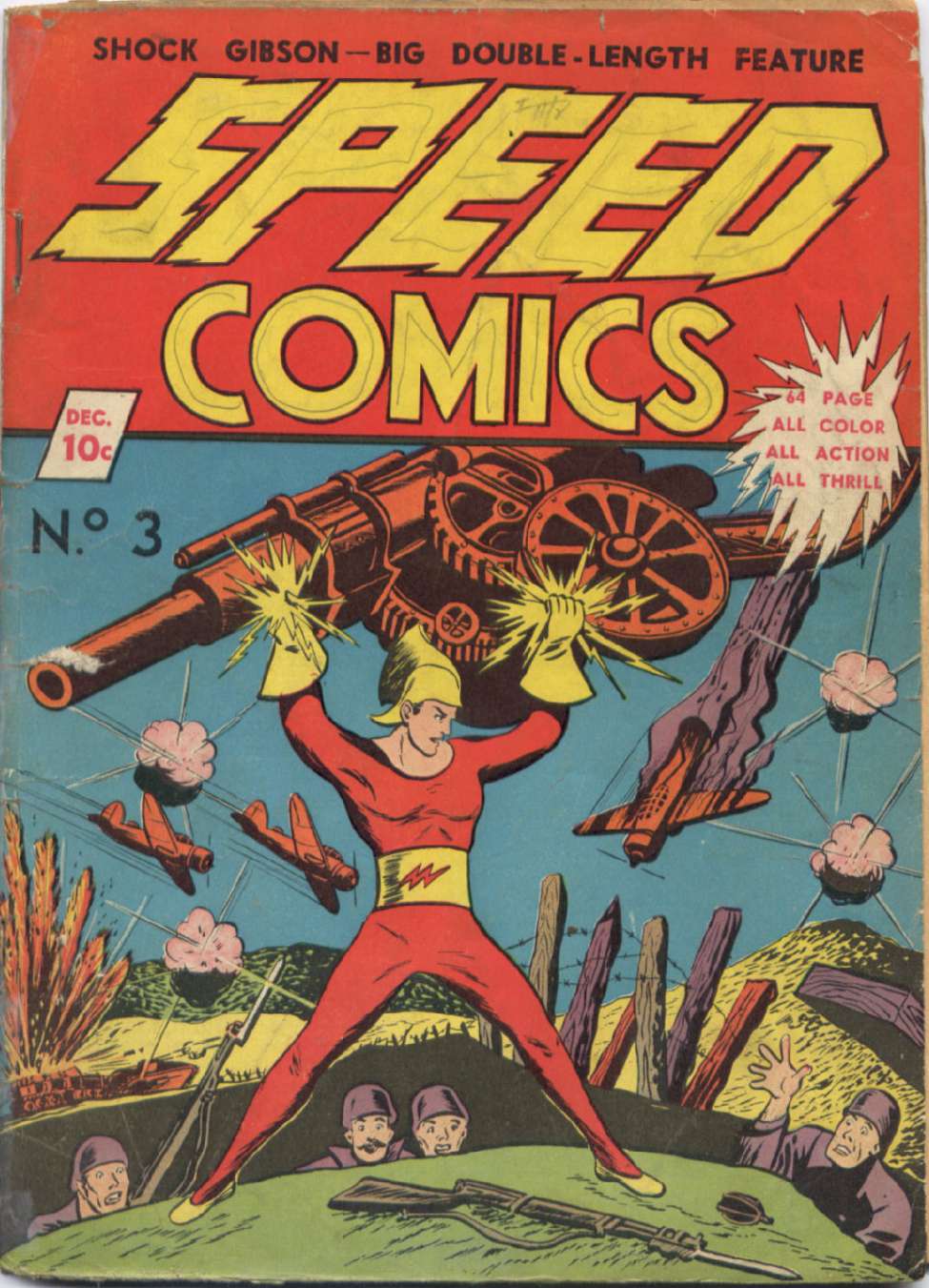Comic Book Cover For Speed Comics 3