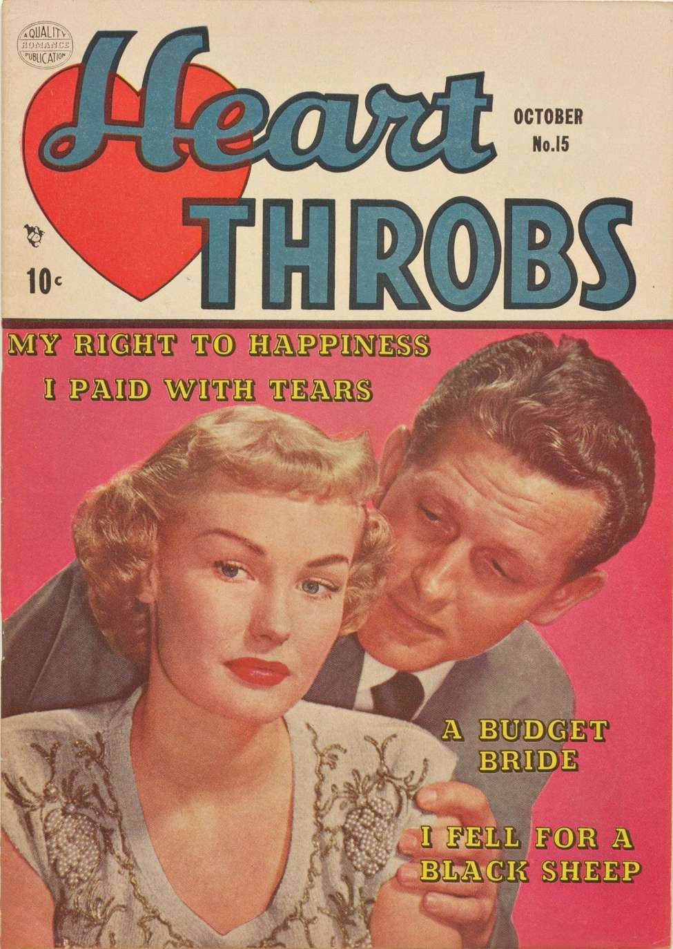 Comic Book Cover For Heart Throbs 15