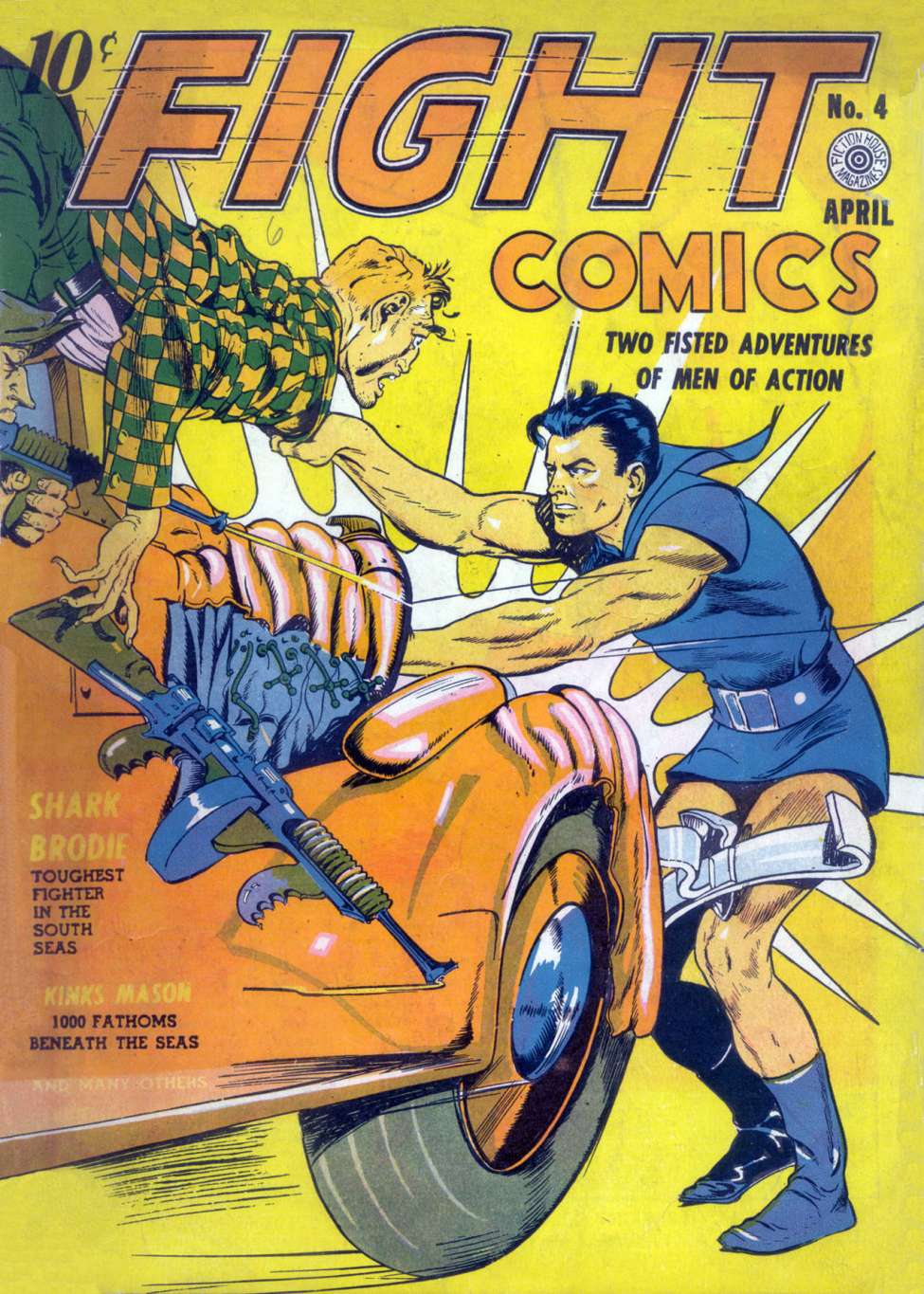 Comic Book Cover For Fight Comics 4