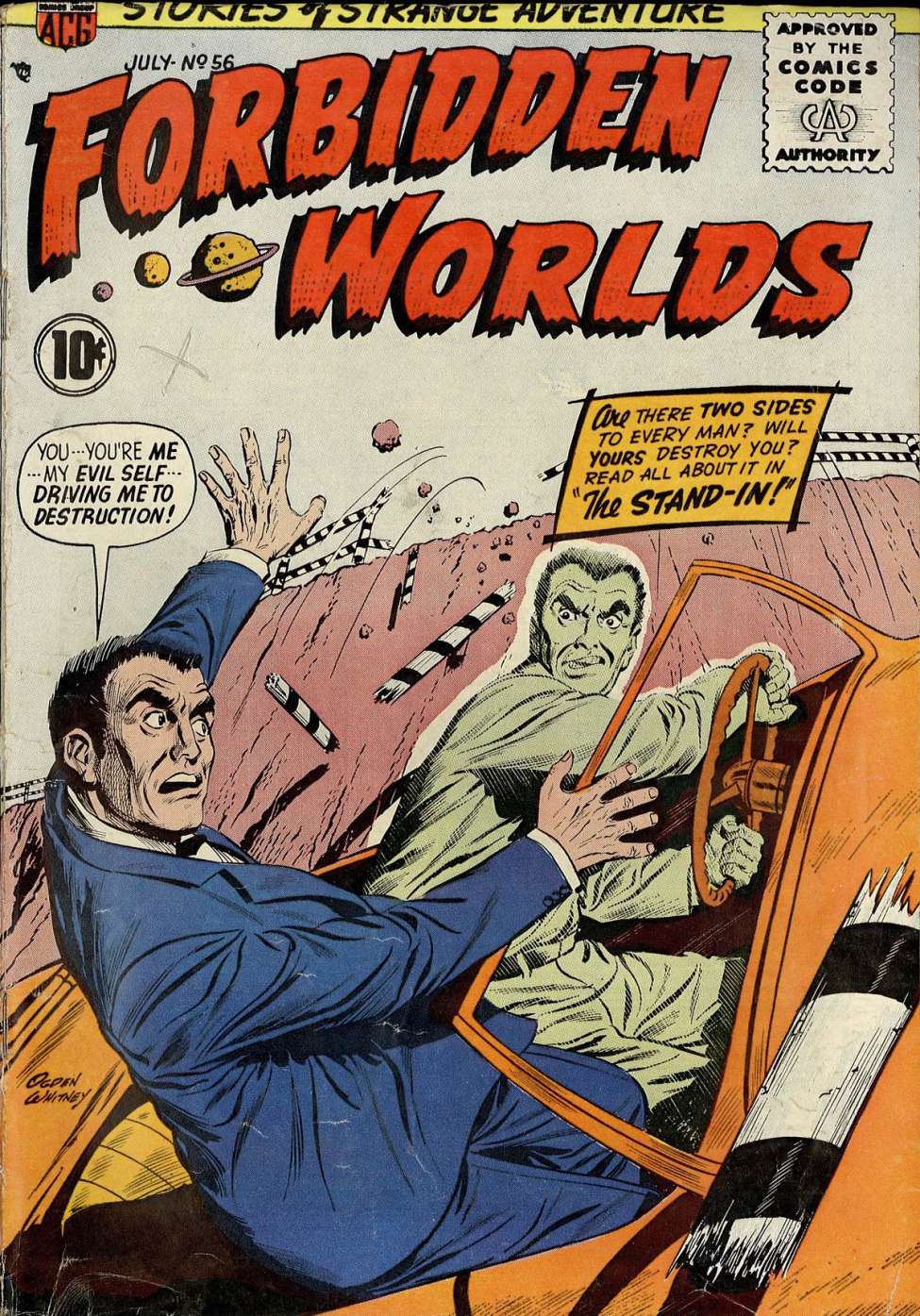 Comic Book Cover For Forbidden Worlds 56