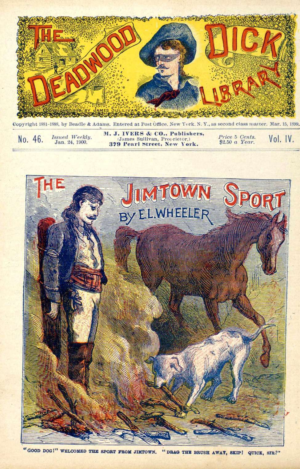 Book Cover For Deadwood Dick Library v4 46 - The Jimtown Sport