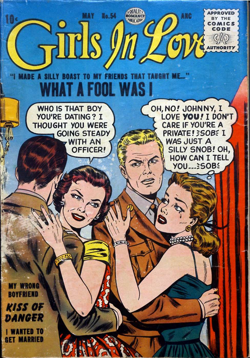 Comic Book Cover For Girls in Love 54