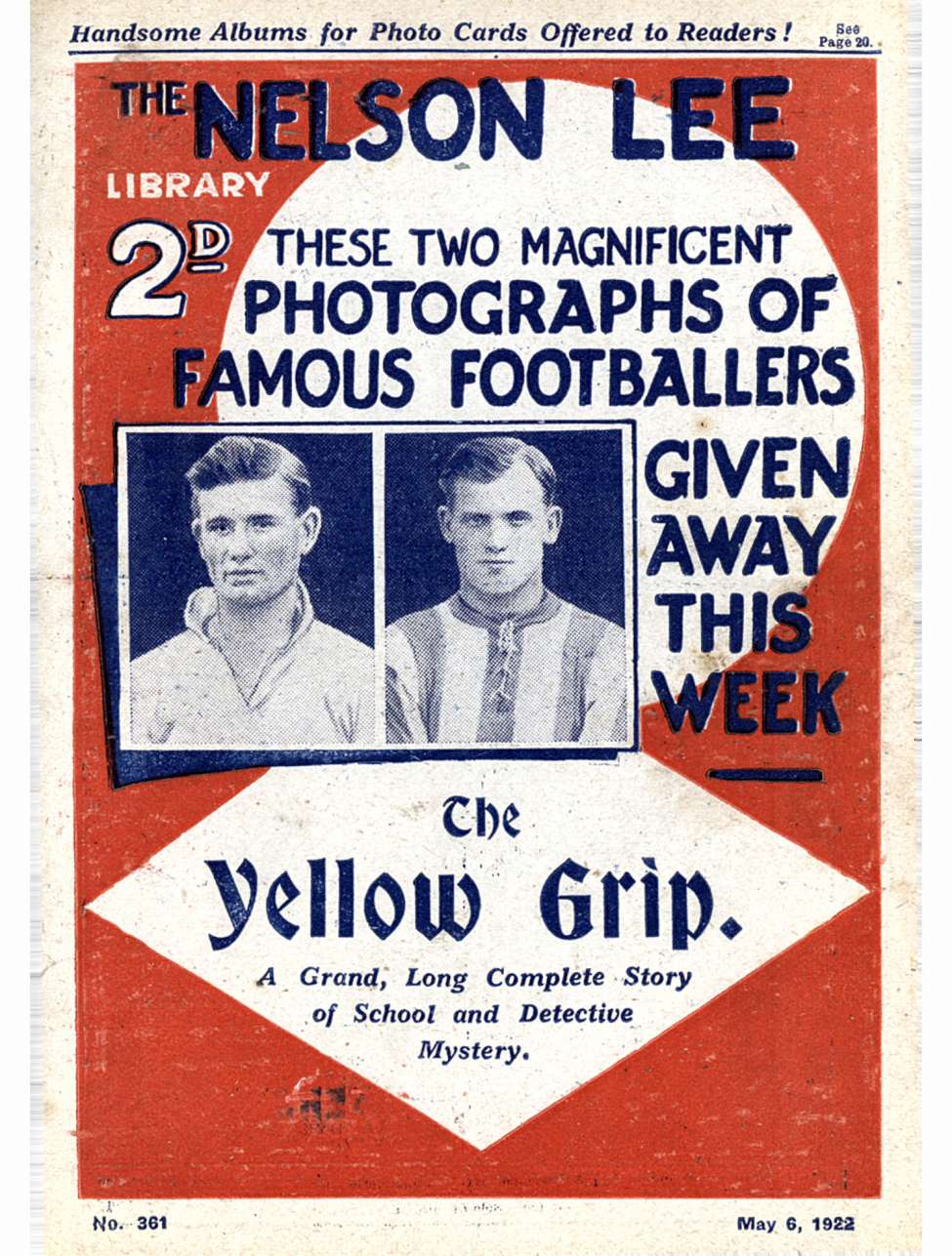 Book Cover For Nelson Lee Library s1 361 - The Yellow Grip