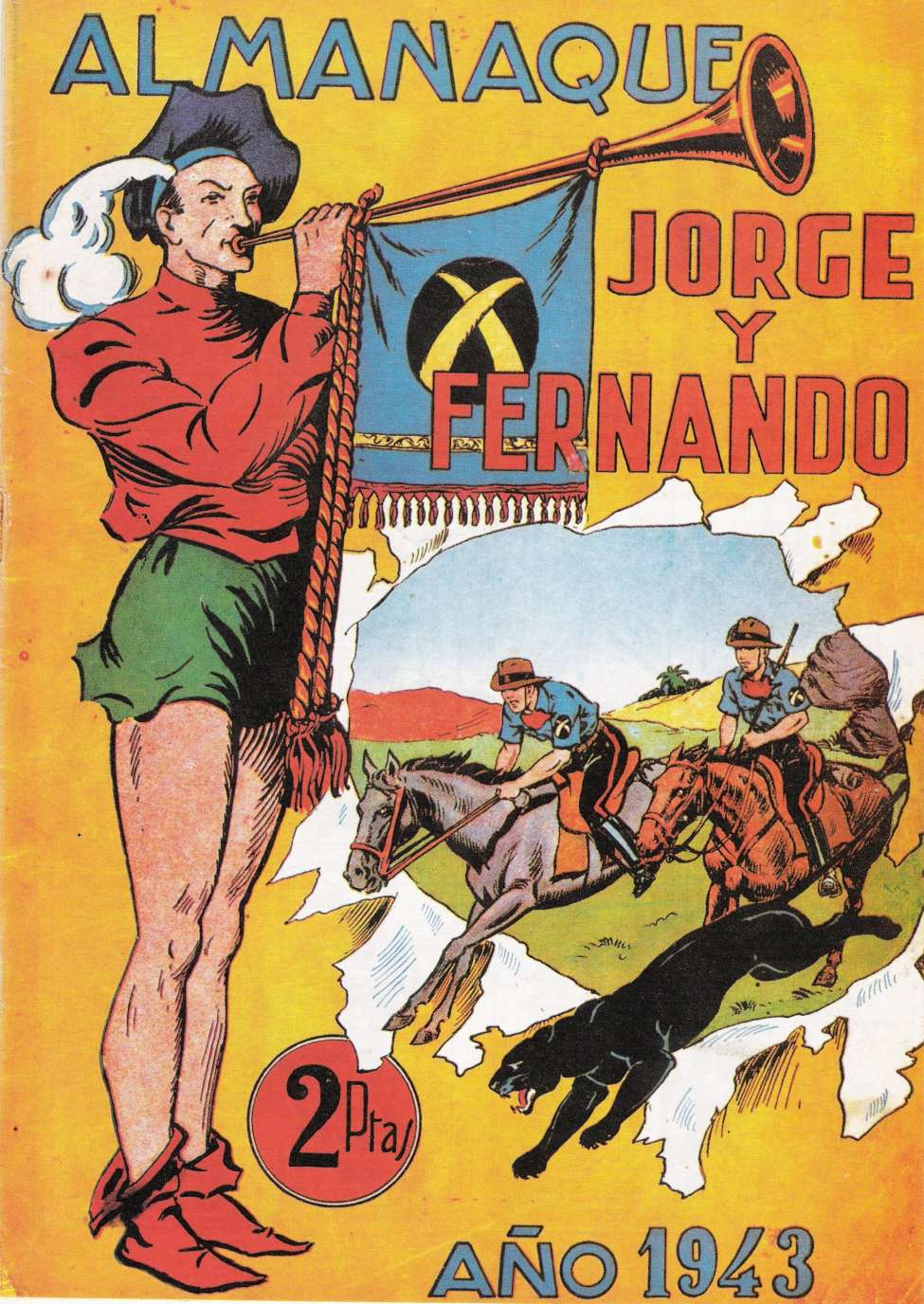 Comic Book Cover For Jorge y Fernando Almanaque 1943