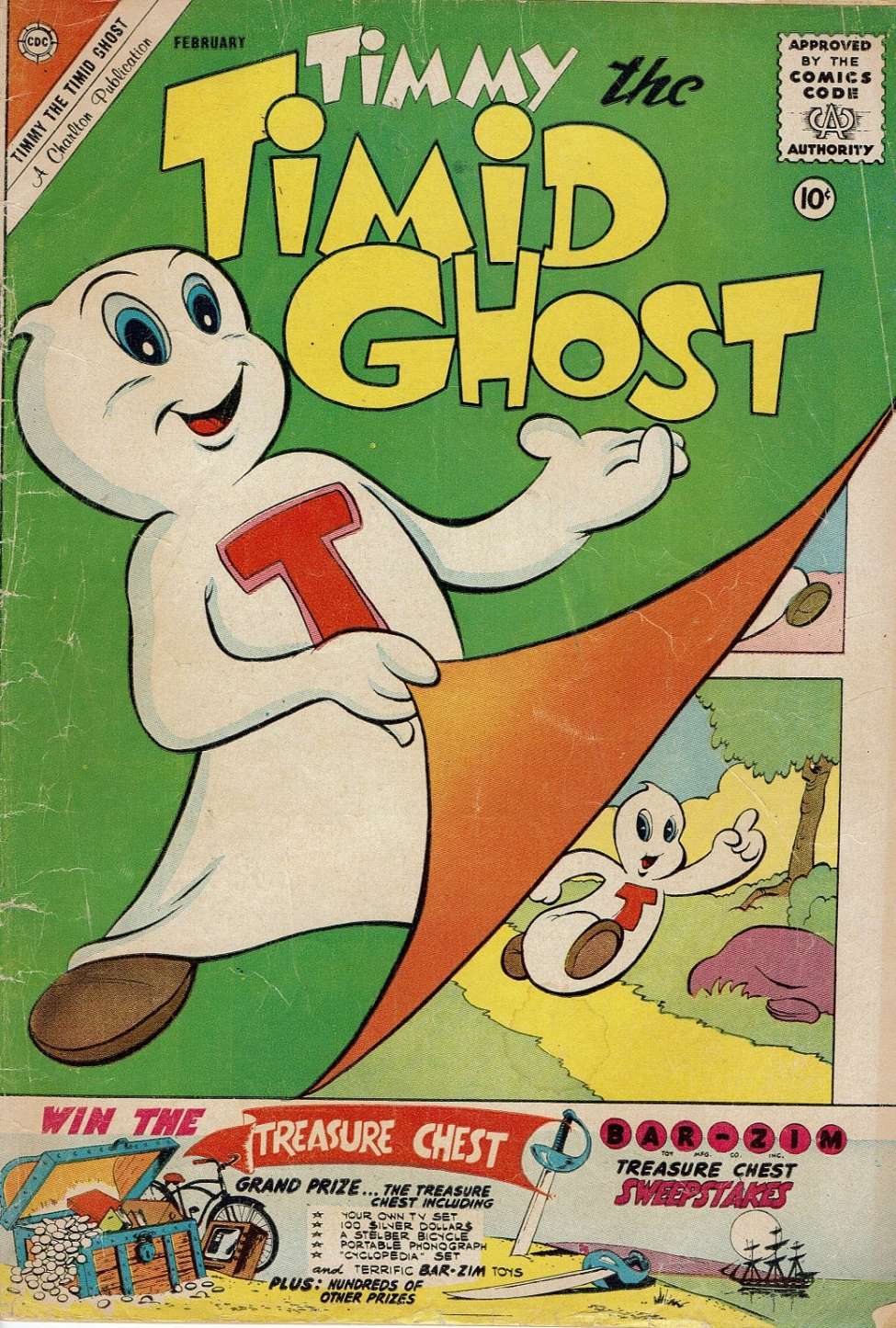 Comic Book Cover For Timmy the Timid Ghost 25