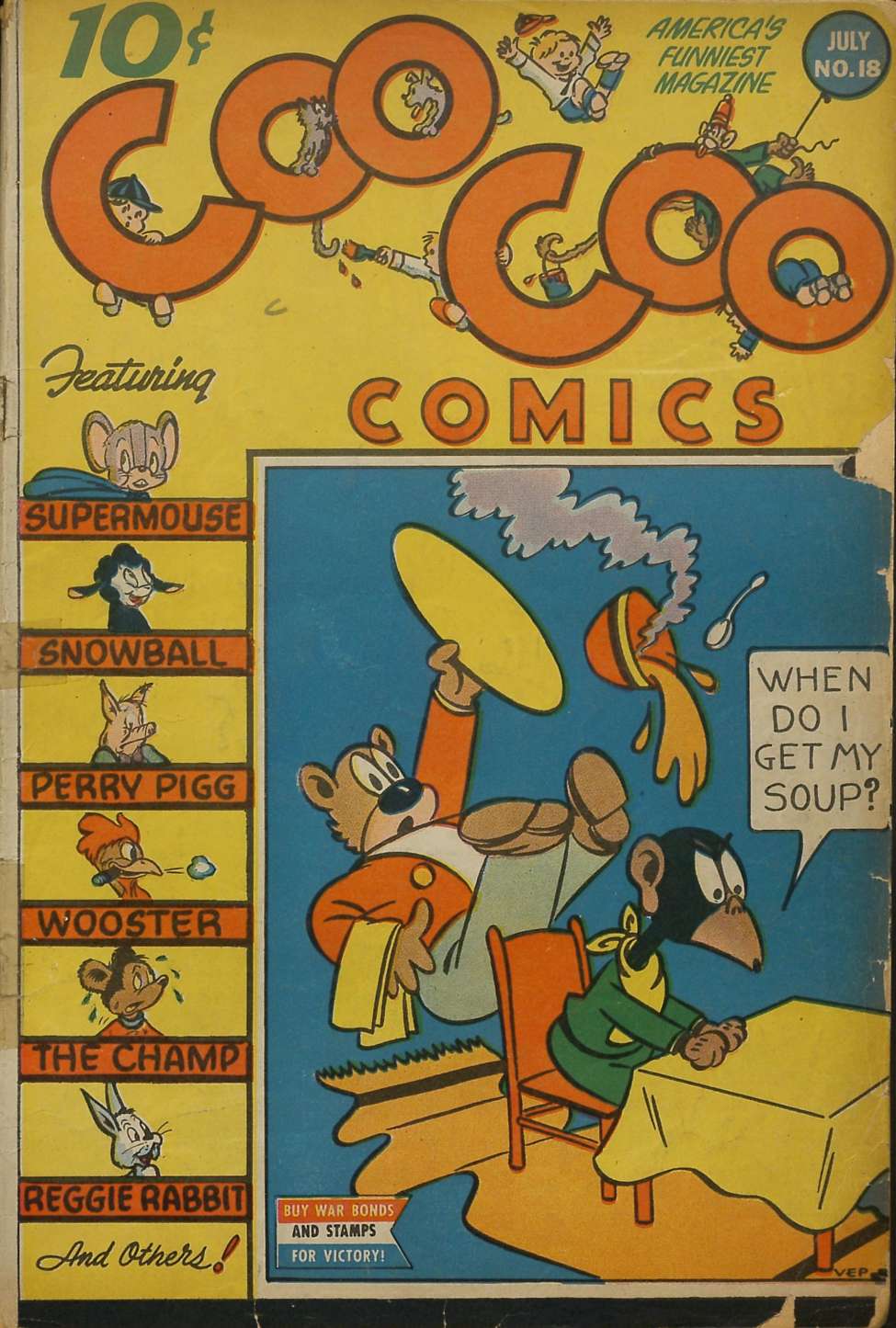 Comic Book Cover For Coo Coo Comics 18