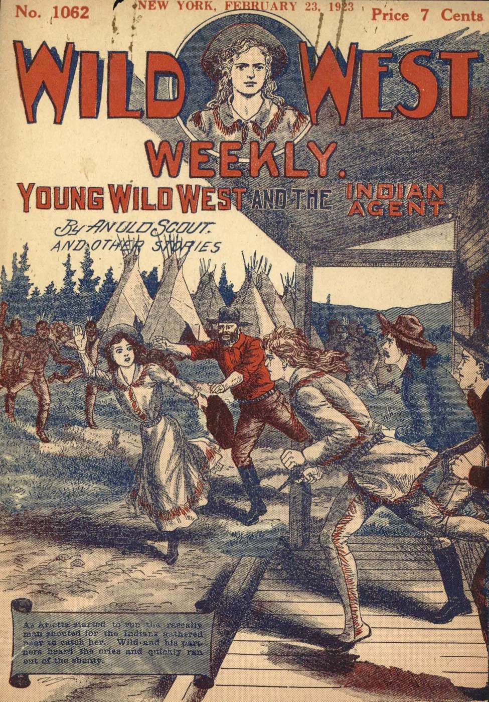 Book Cover For Wild West Weekly 1062 - Young Wild West and the Indian Agent