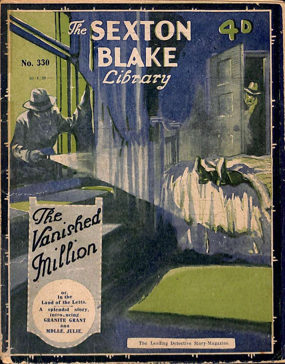 Comic Book Cover For Sexton Blake Library S1 330 - The Vanished Million