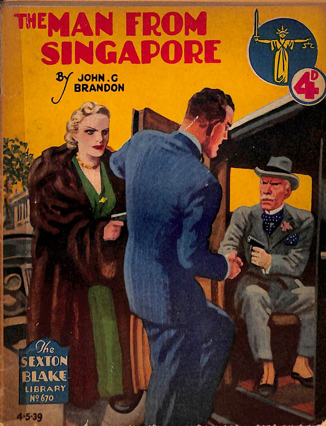 Comic Book Cover For Sexton Blake Library S2 670 - The Man from Singapore