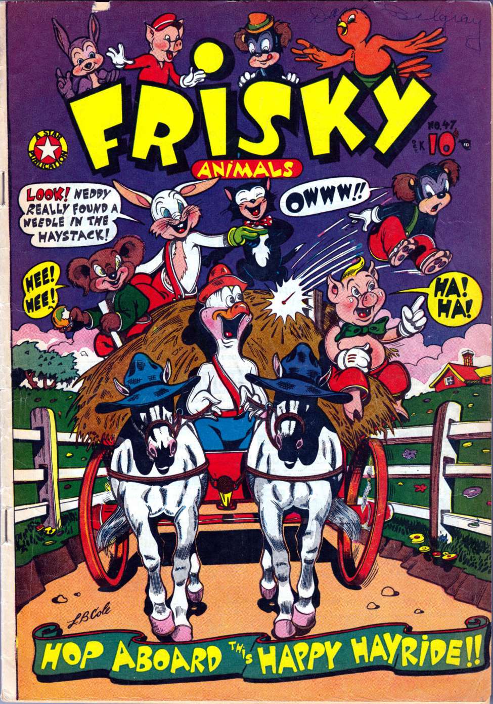 Comic Book Cover For Frisky Animals 47