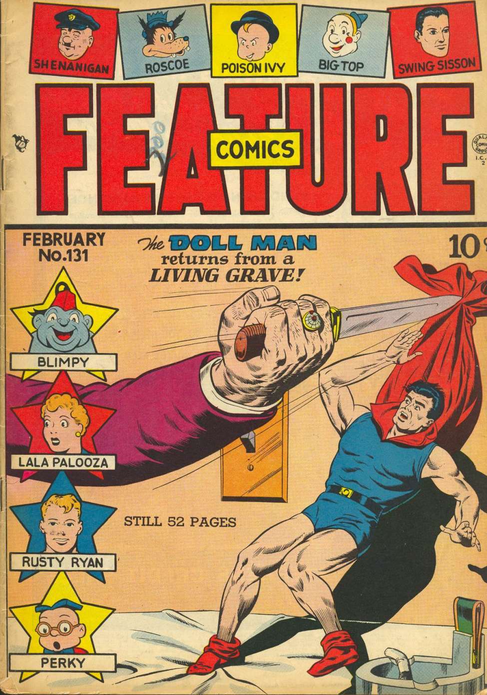 Comic Book Cover For Feature Comics 131