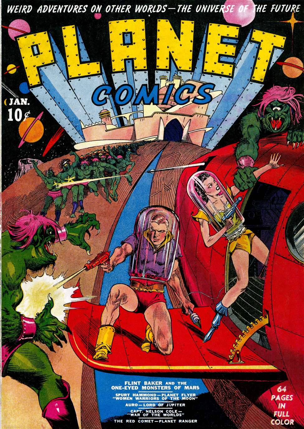 Book Cover For Planet Comics 1 - Version 2