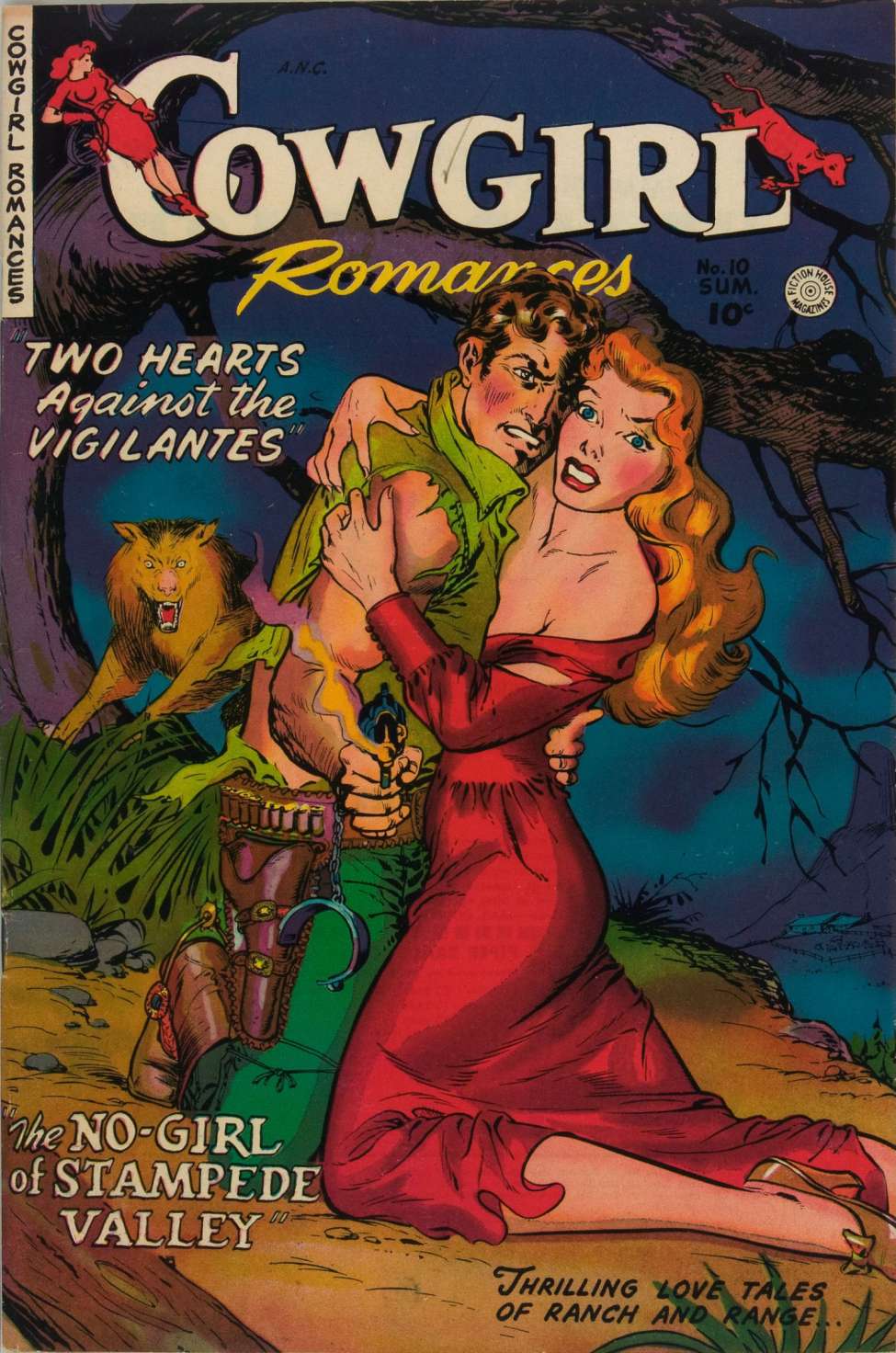 Comic Book Cover For Cowgirl Romances 10