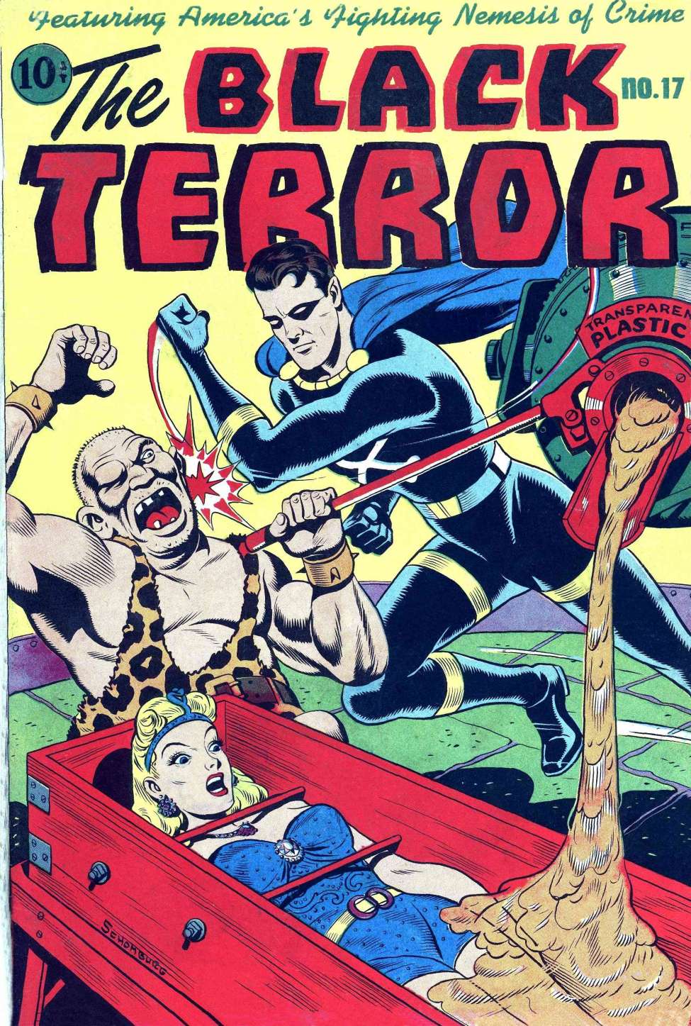 Book Cover For The Black Terror 17 - Version 1