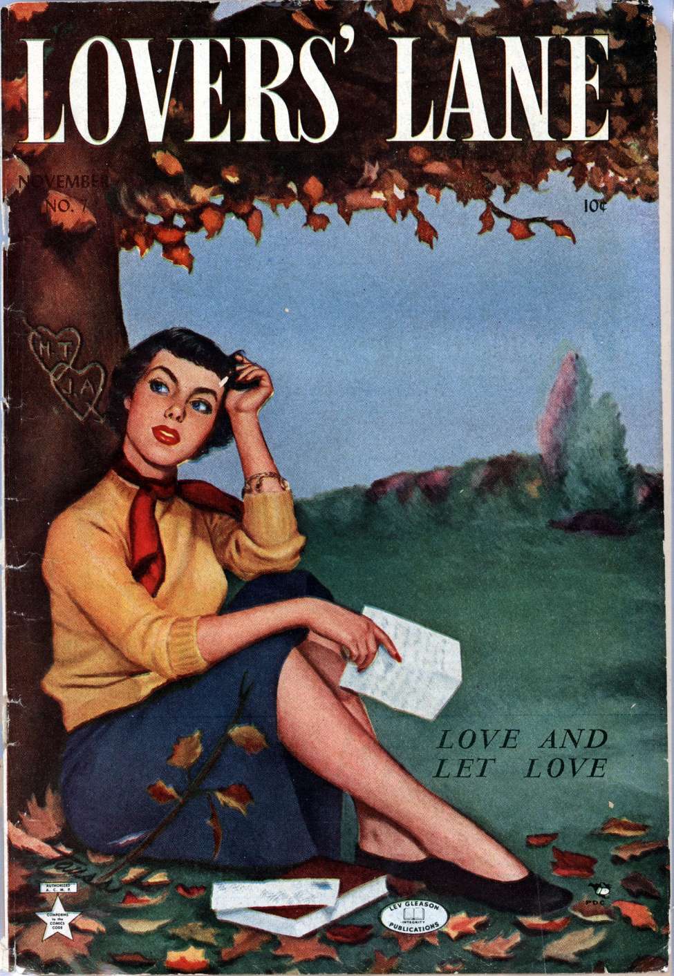 Comic Book Cover For Lovers' Lane 7