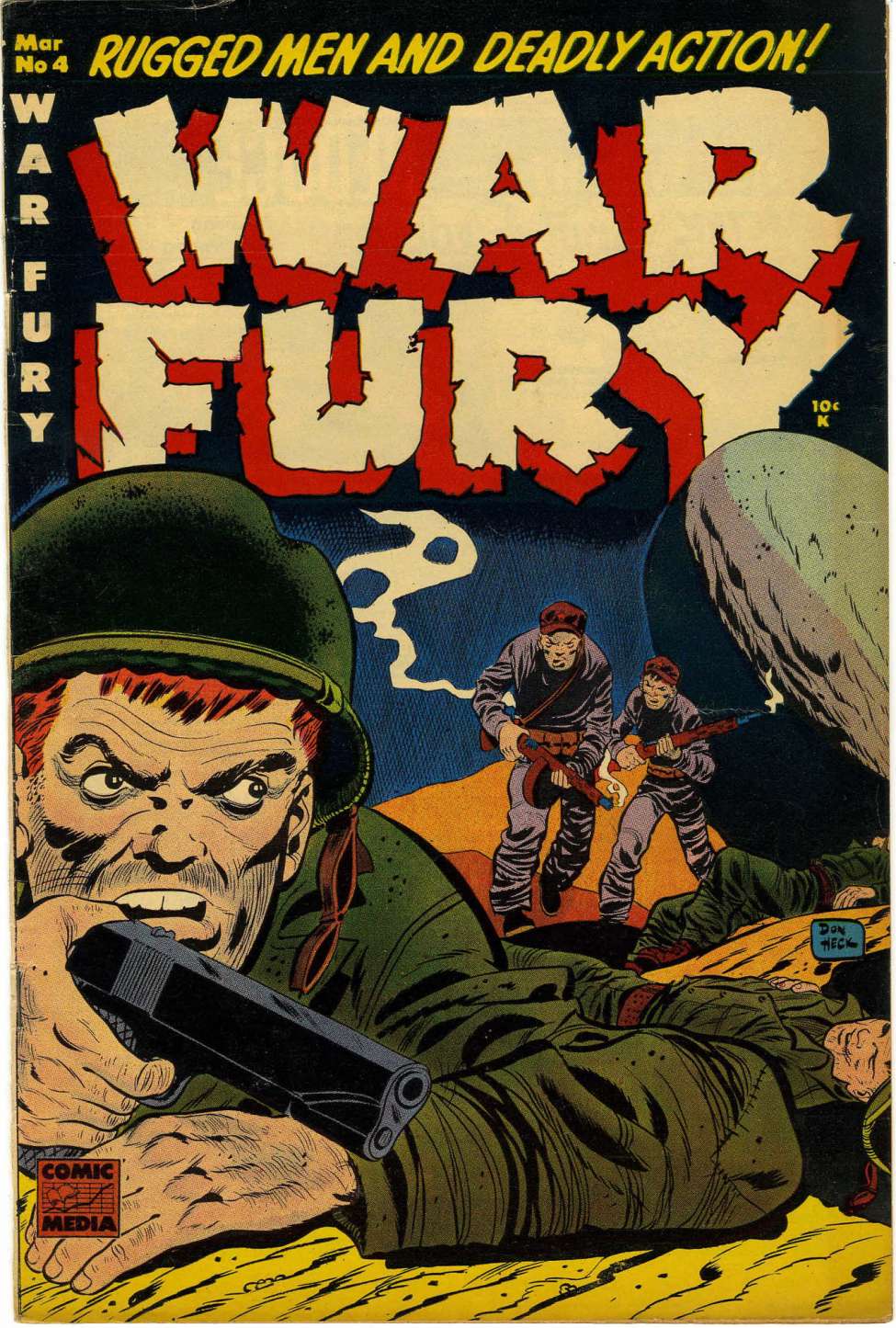 Comic Book Cover For War Fury 4