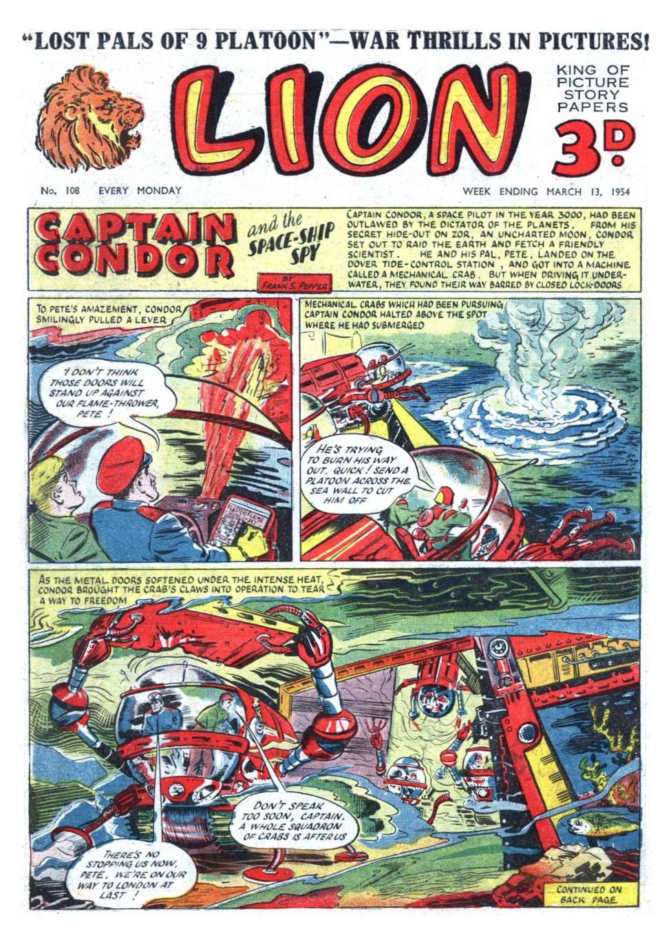 Comic Book Cover For Lion 108
