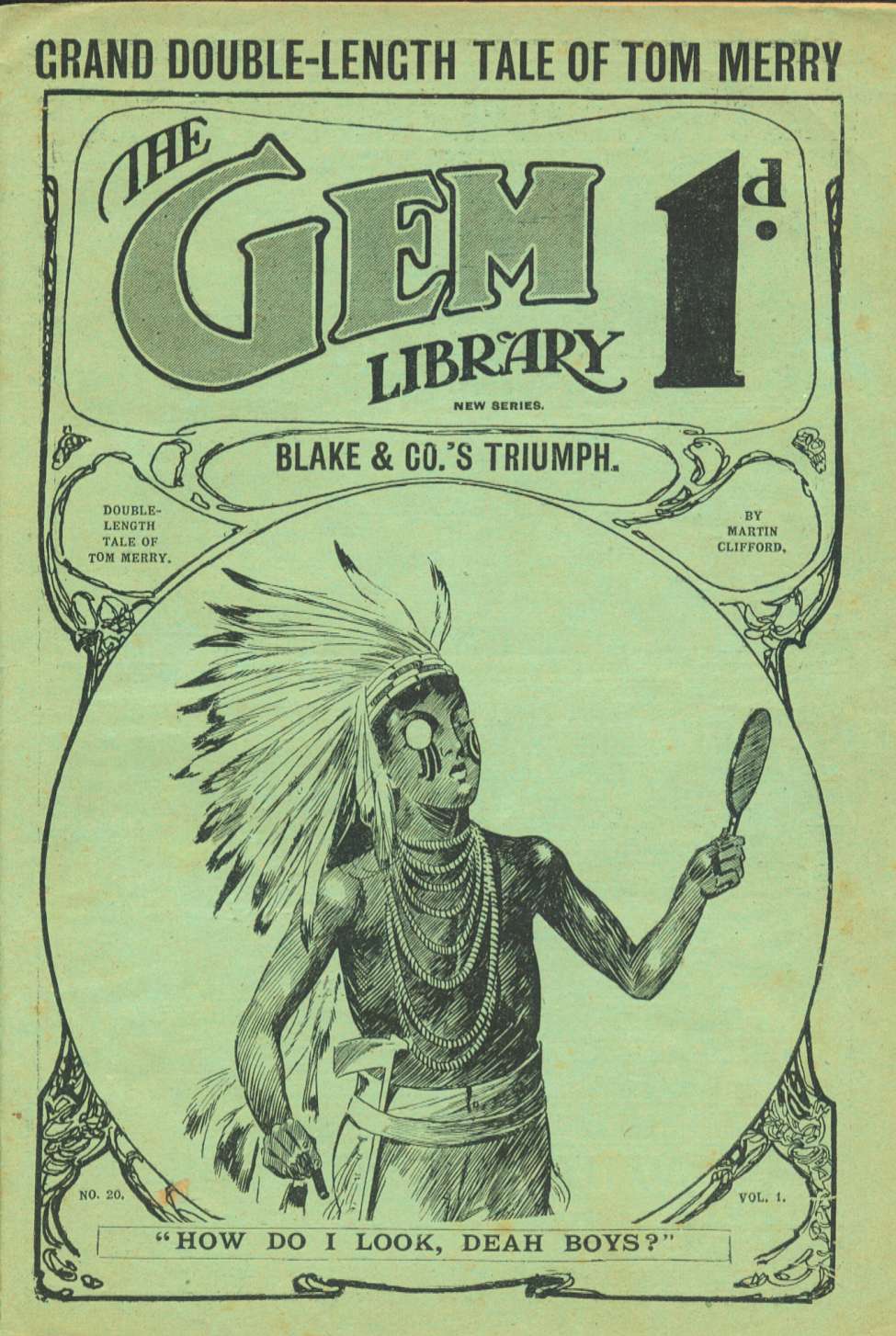 Comic Book Cover For The Gem v2 20 - Blake & Co.’s Triumph