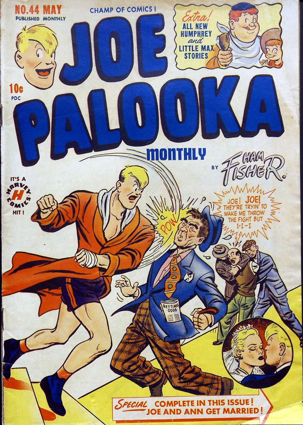 Comic Book Cover For Joe Palooka Comics 44