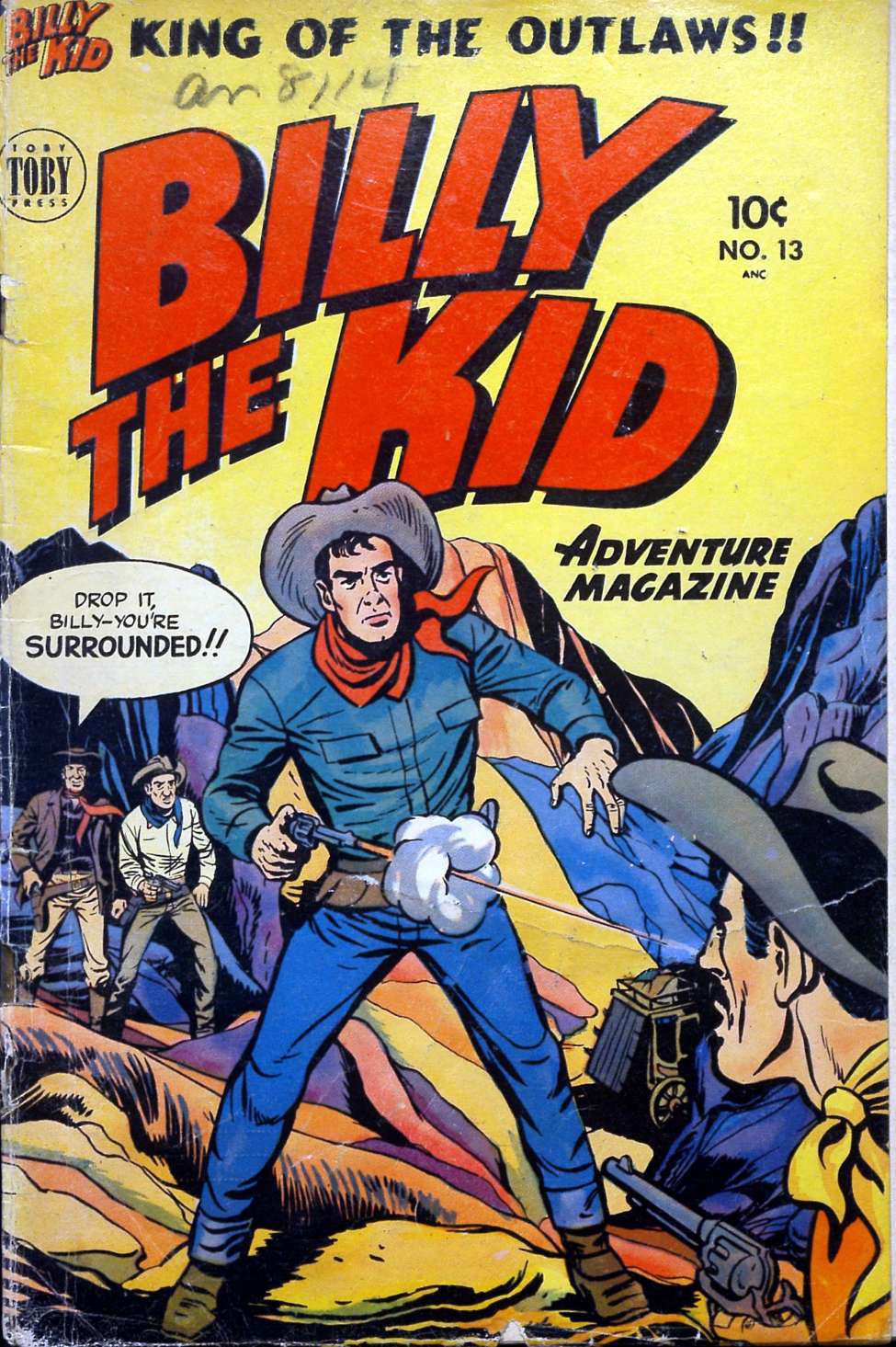 Comic Book Cover For Billy the Kid Adventure Magazine 13