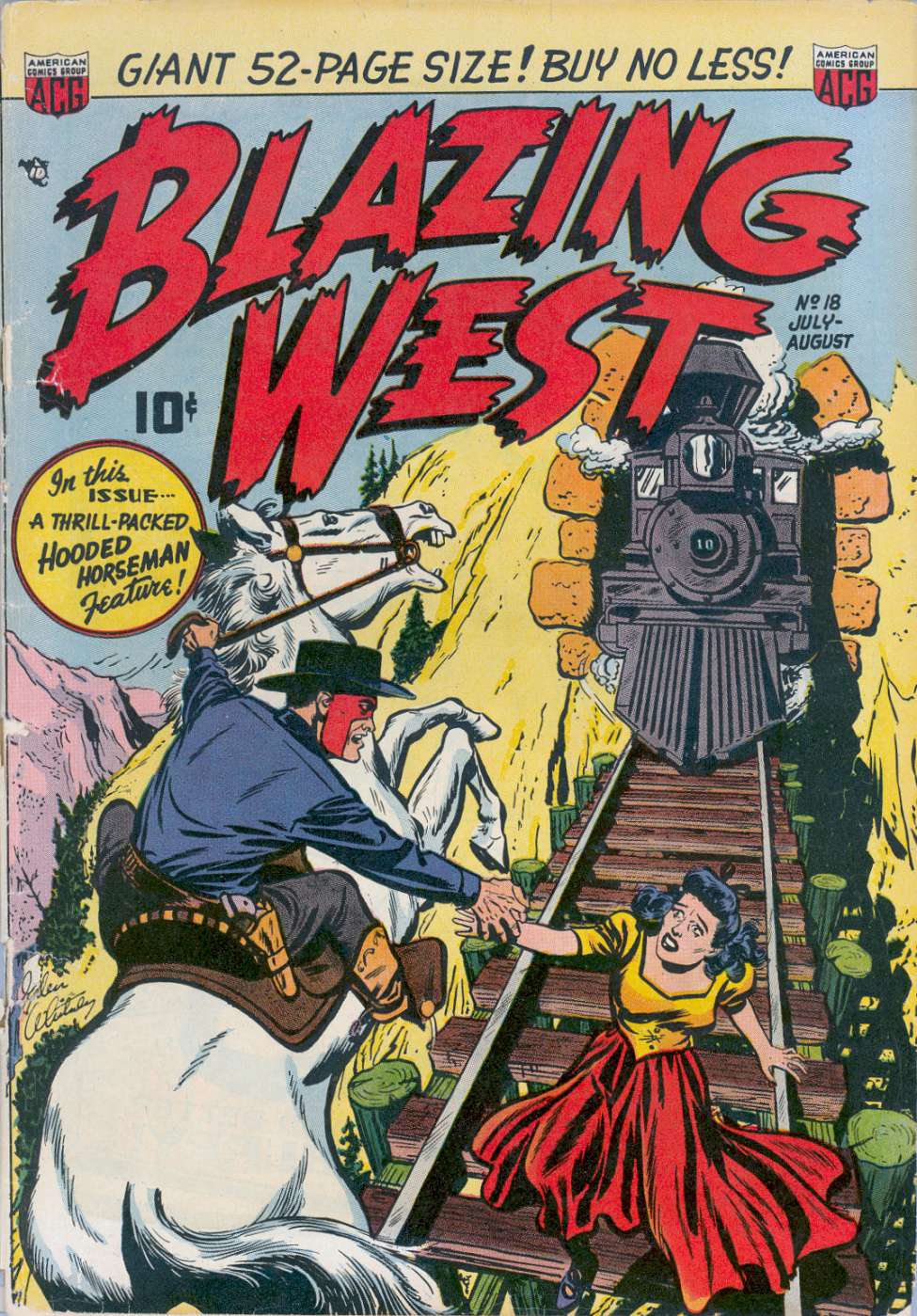 Comic Book Cover For Blazing West 18