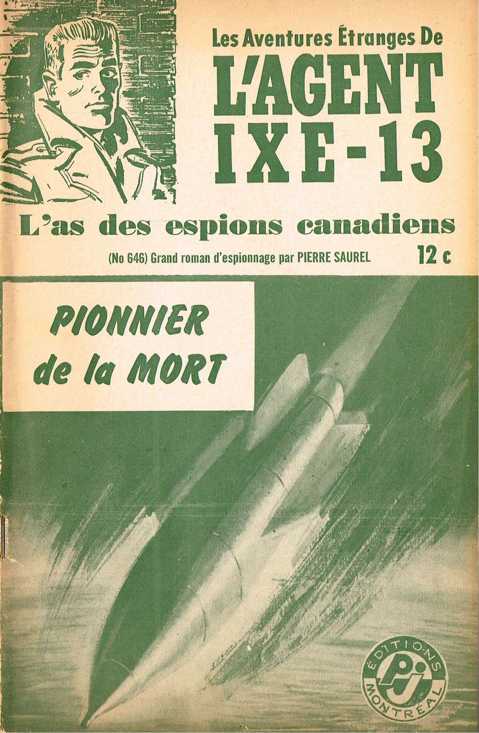 Book Cover For L'Agent IXE-13 v2 646 - Pionnier de la mort
