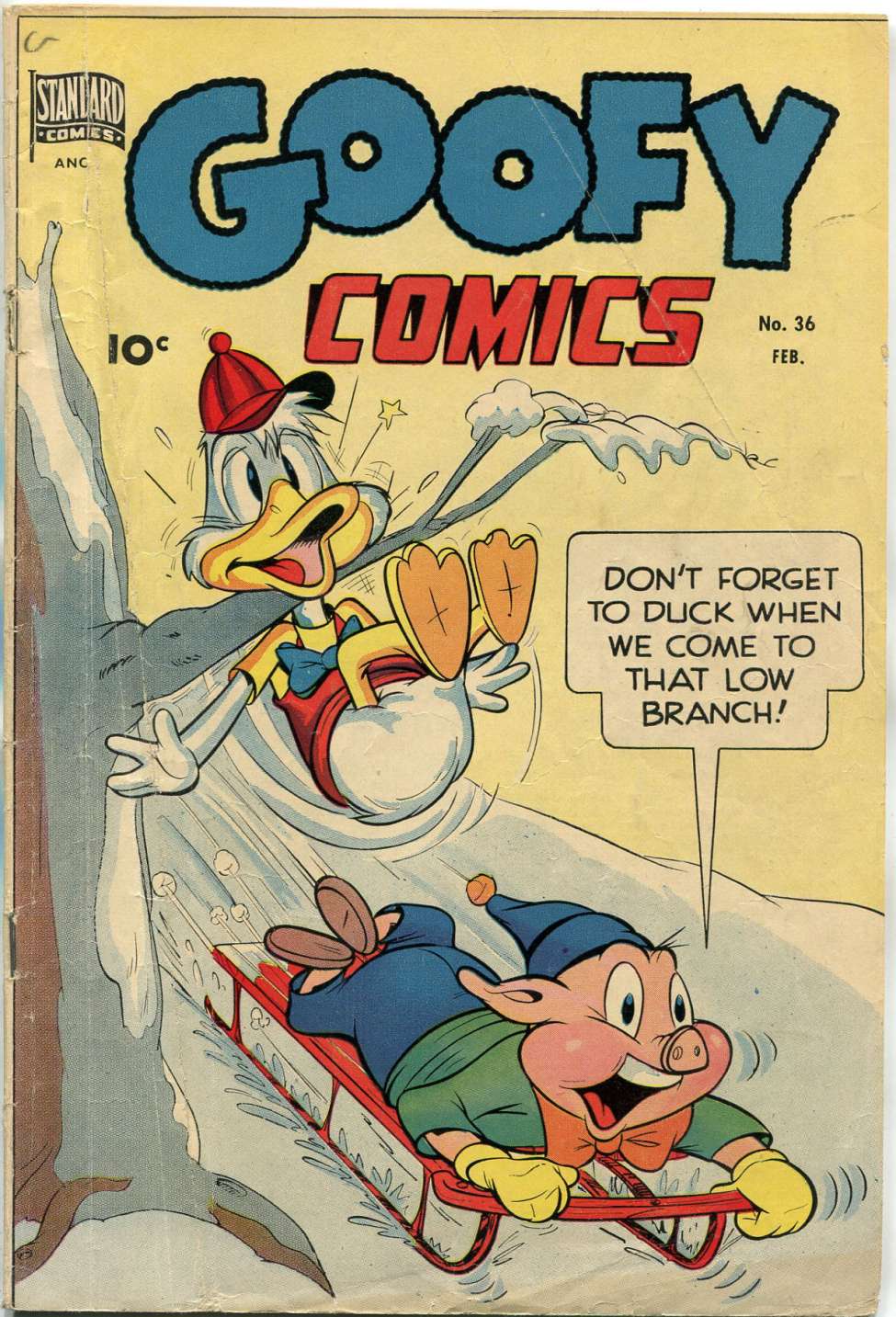 Comic Book Cover For Goofy Comics 36