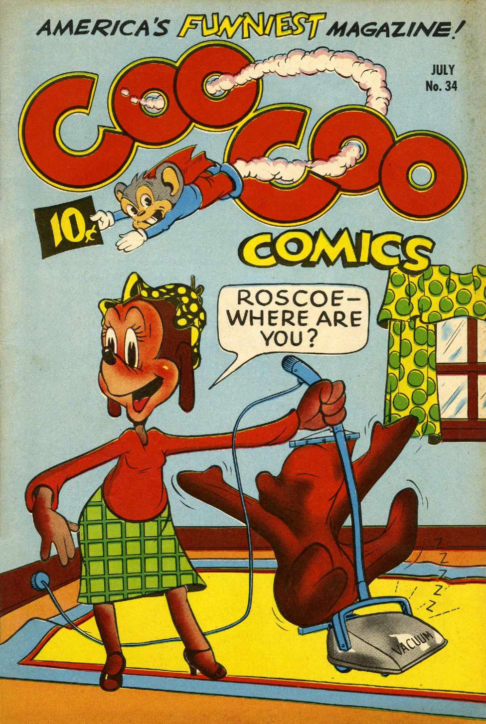 Comic Book Cover For Coo Coo Comics 34