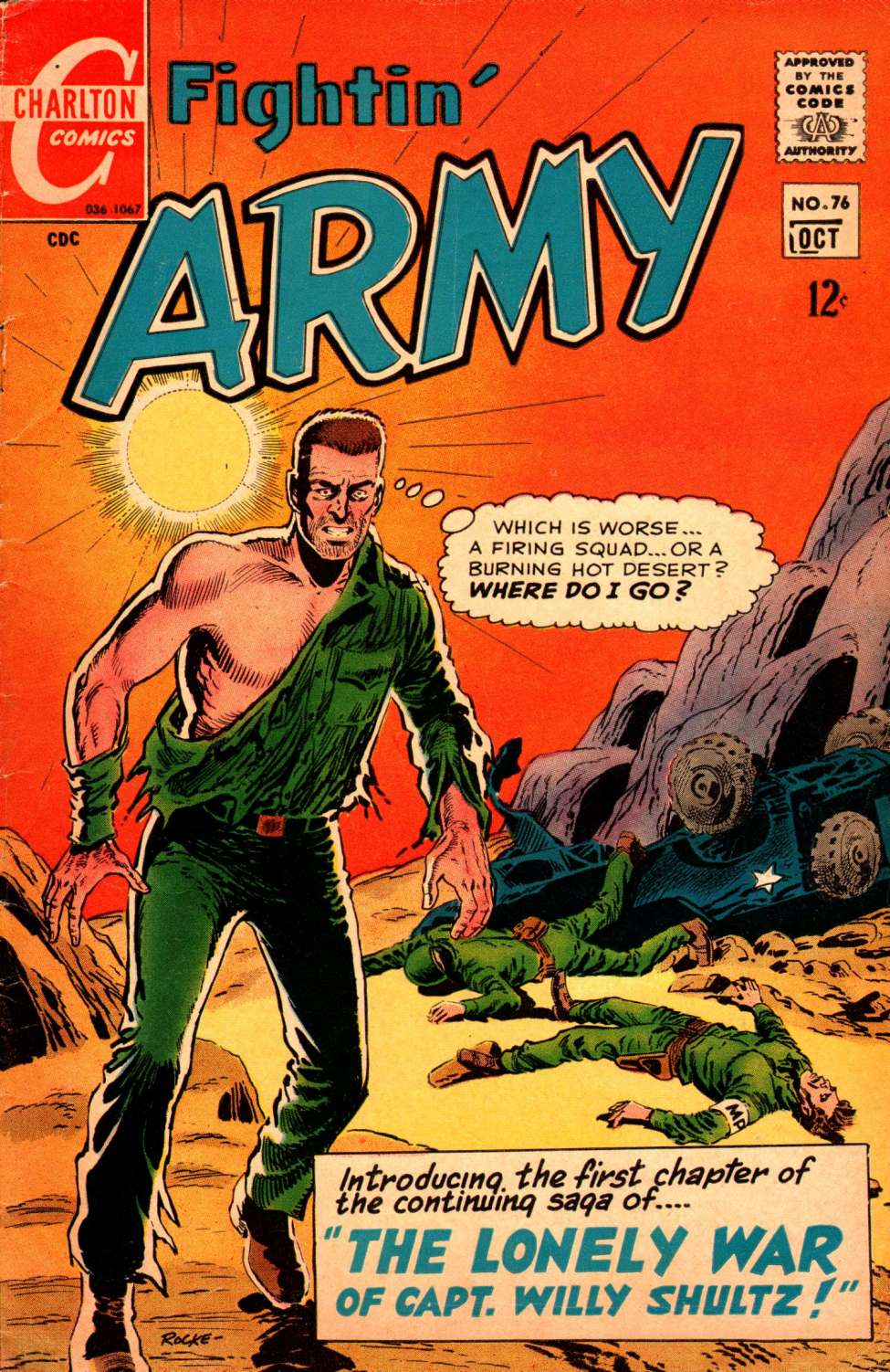 Comic Book Cover For Fightin' Army 76