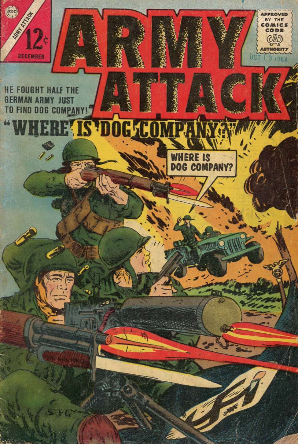 Comic Book Cover For Army Attack 3