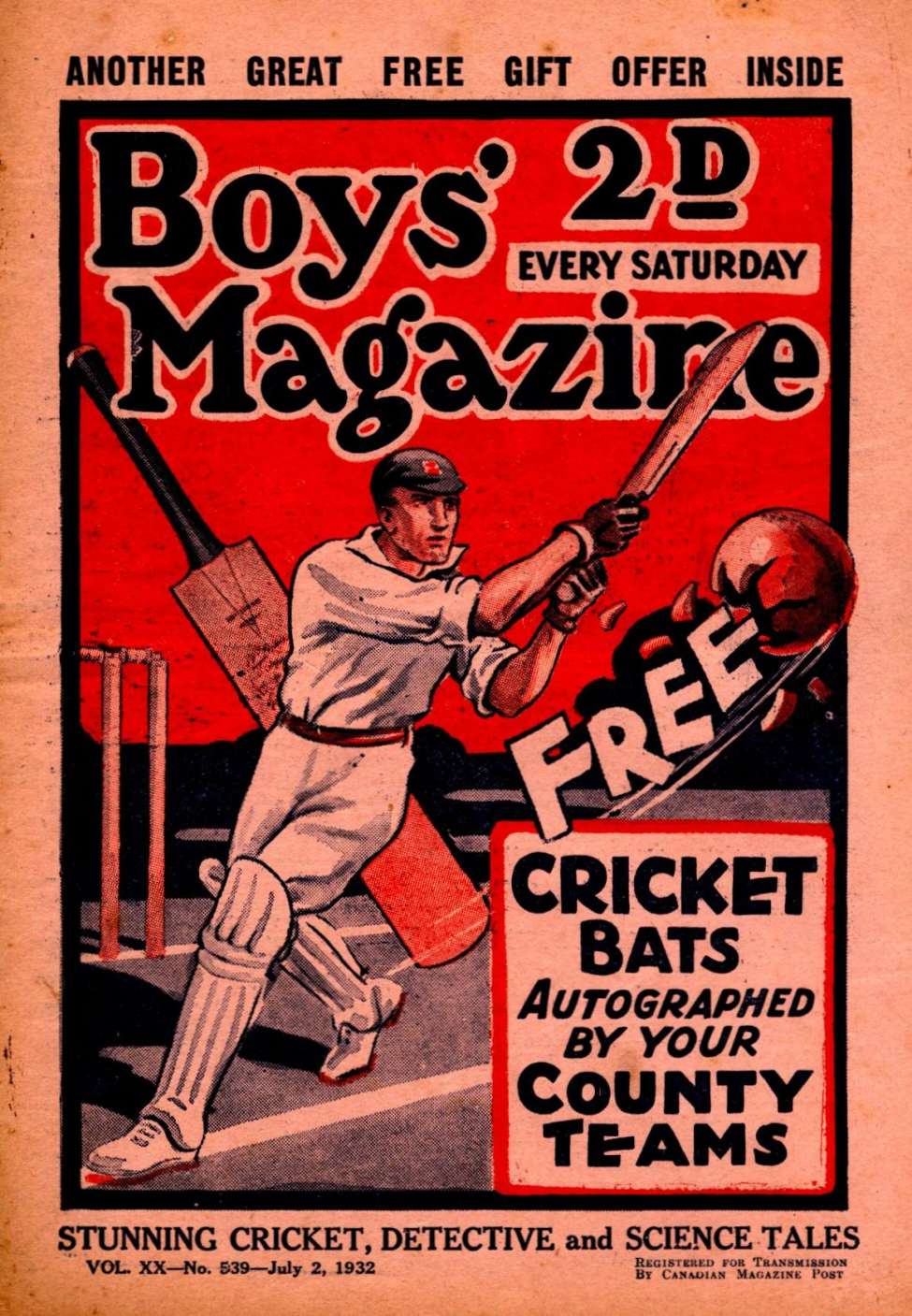 Book Cover For Boys' Magazine 539